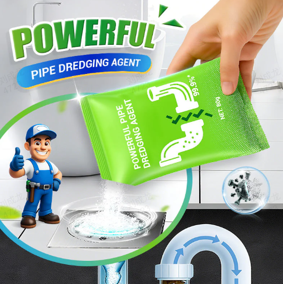 Afvoerreinigingshaak & geen chemicaliën nodig