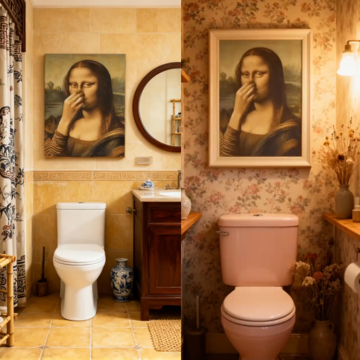 Mona Lisa met een Knipoog – Humoristische Poster