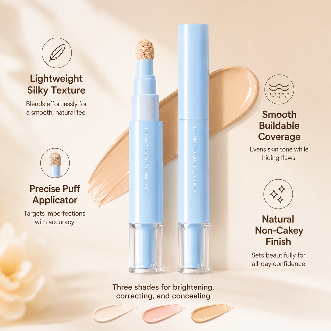 🎁 1+1 GRATIS✨ Concealer Stick & Crème – dekt wallen, puistjes & vlekken, hydrateert & versmelt naadloos