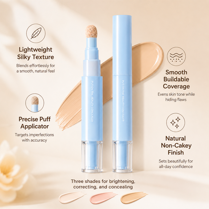 🎁 1+1 GRATIS✨ Concealer Stick & Crème – dekt wallen, puistjes & vlekken, hydrateert & versmelt naadloos