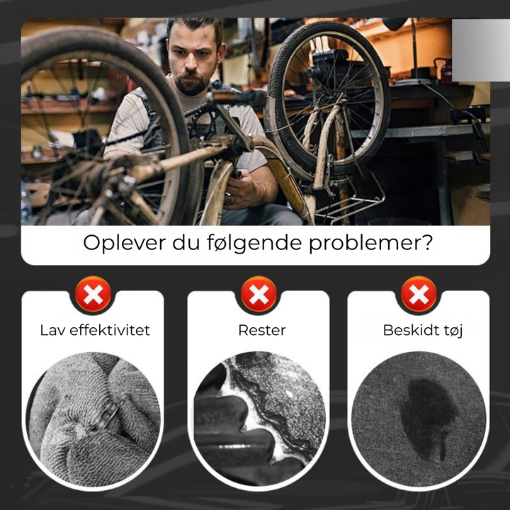 RideClean™ Een schone ketting in één minuut, zonder vieze handen