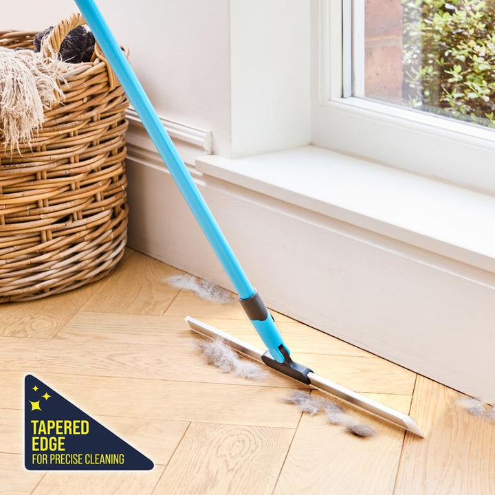 Flexi Edge Sweeper: reiniging van verschillende oppervlakken, zoals vloeren, tapijten en ramen