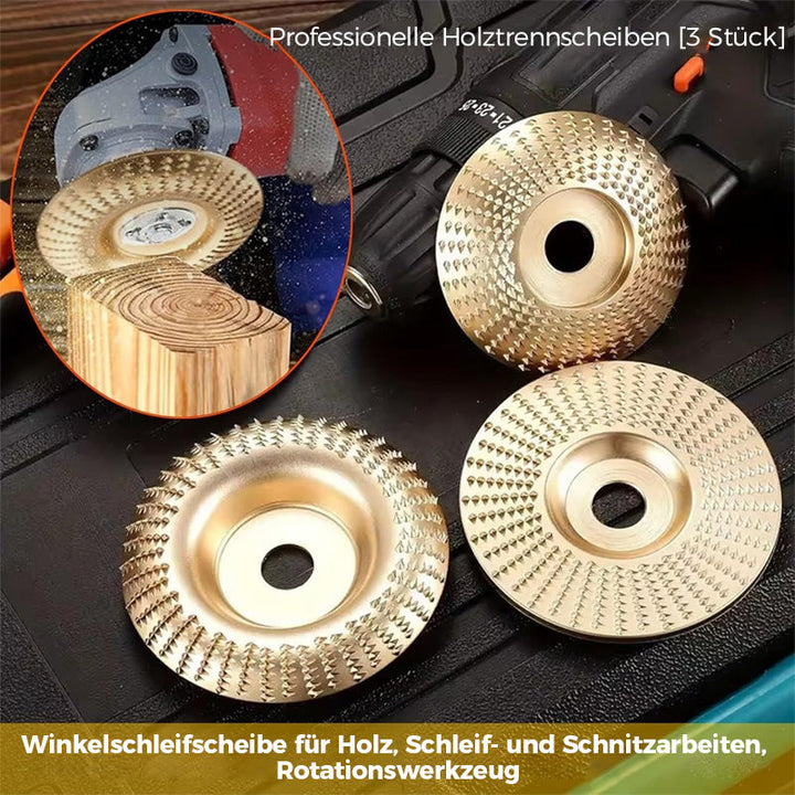 Houtslijpschijf Set (3-delig) – Professioneel Frezen, Schuren & Vormen