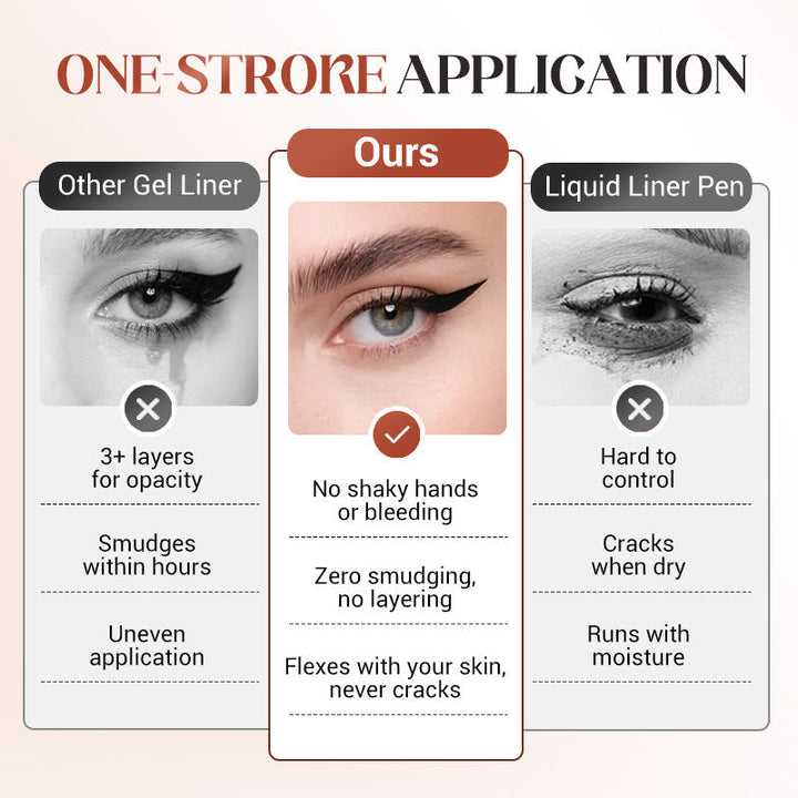 💜1+1 gratis💜Water- en strandbestendige gel-eyeliner