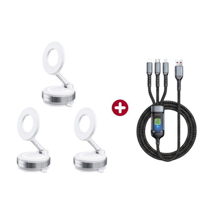360° Magnetische Auto Telefoonhouder – Ultra Sterke Vacuüm Bevestiging