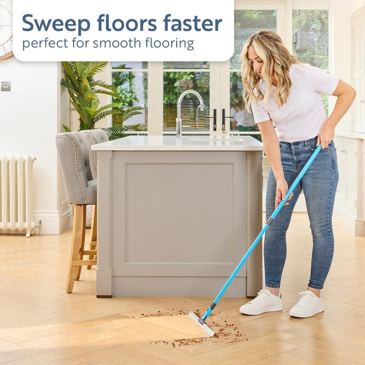 Flexi Edge Sweeper: reiniging van verschillende oppervlakken, zoals vloeren, tapijten en ramen