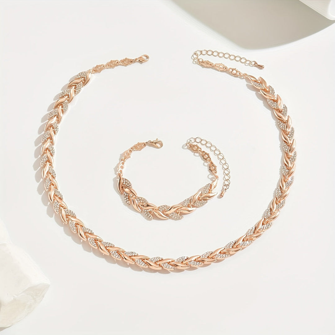 Handgemaakte visstaart ketting & armband set
