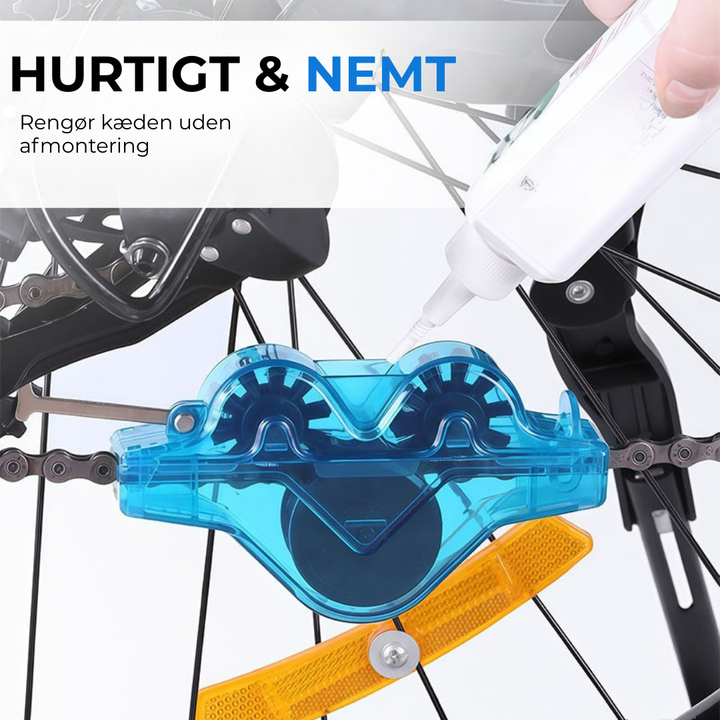 RideClean™ Een schone ketting in één minuut, zonder vieze handen