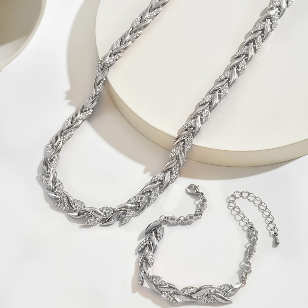 Handgemaakte visstaart ketting & armband set