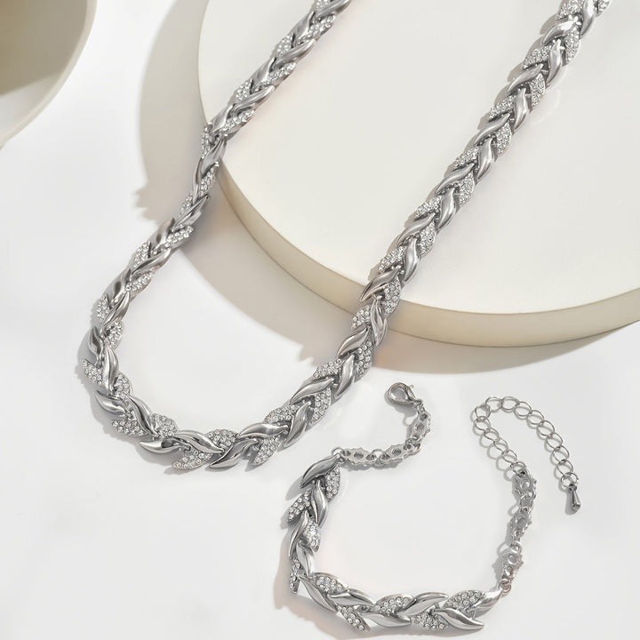 Handgemaakte visstaart ketting & armband set