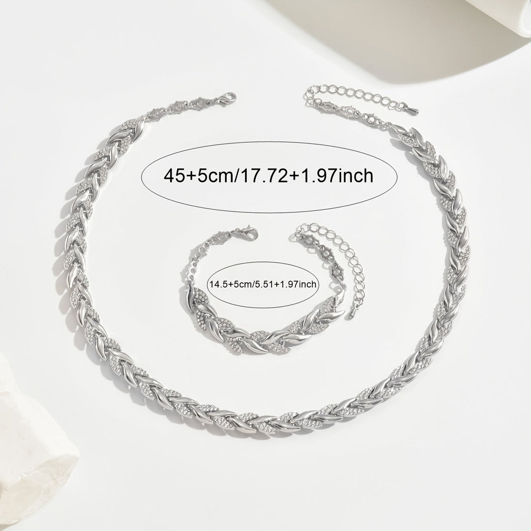 Handgemaakte visstaart ketting & armband set