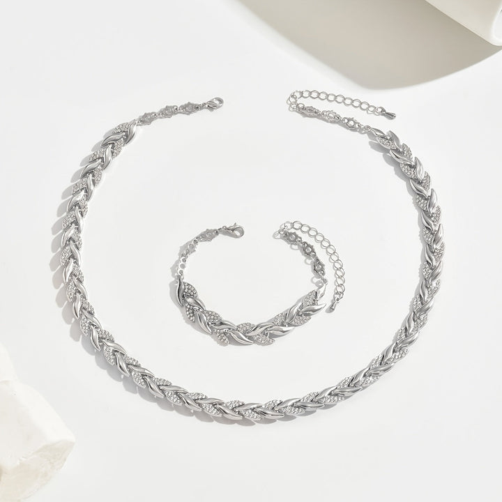 Handgemaakte visstaart ketting & armband set