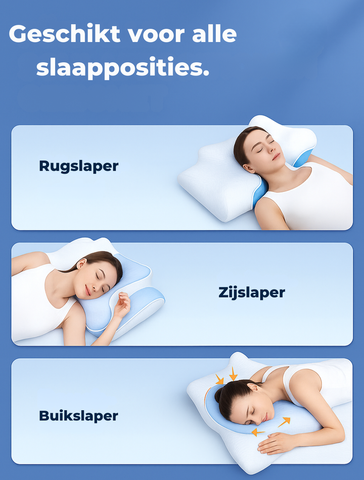 Mooi Gevonden™ Ergonomisch Vlinderkussen – De Slimme Weg naar Betere Nachtrust 💤