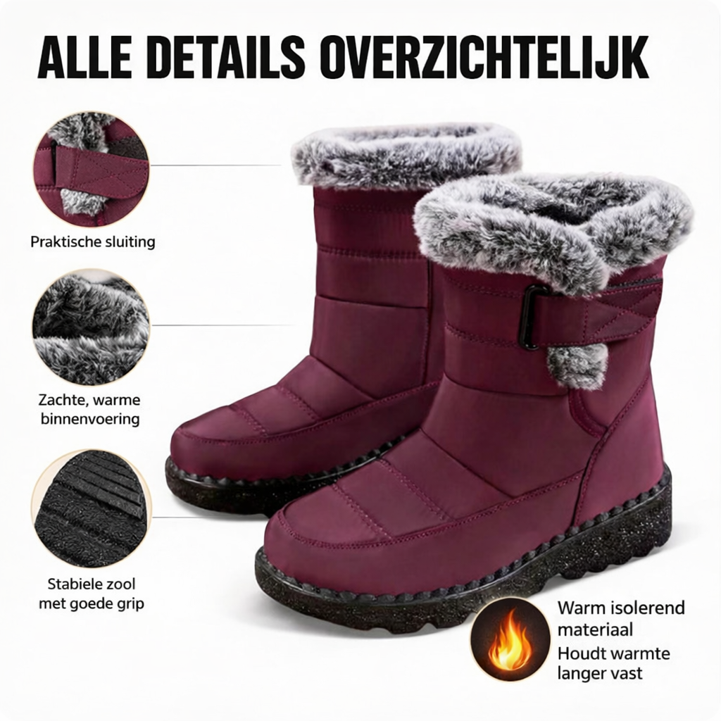 WinterStep™ Waterdichte Winterlaarzen – Comfort & Stijl voor de Koudste Dagen