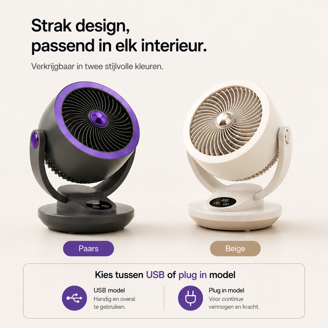 Aerix™ Ventilator | Geniet van verkoeling zonder storend geluid