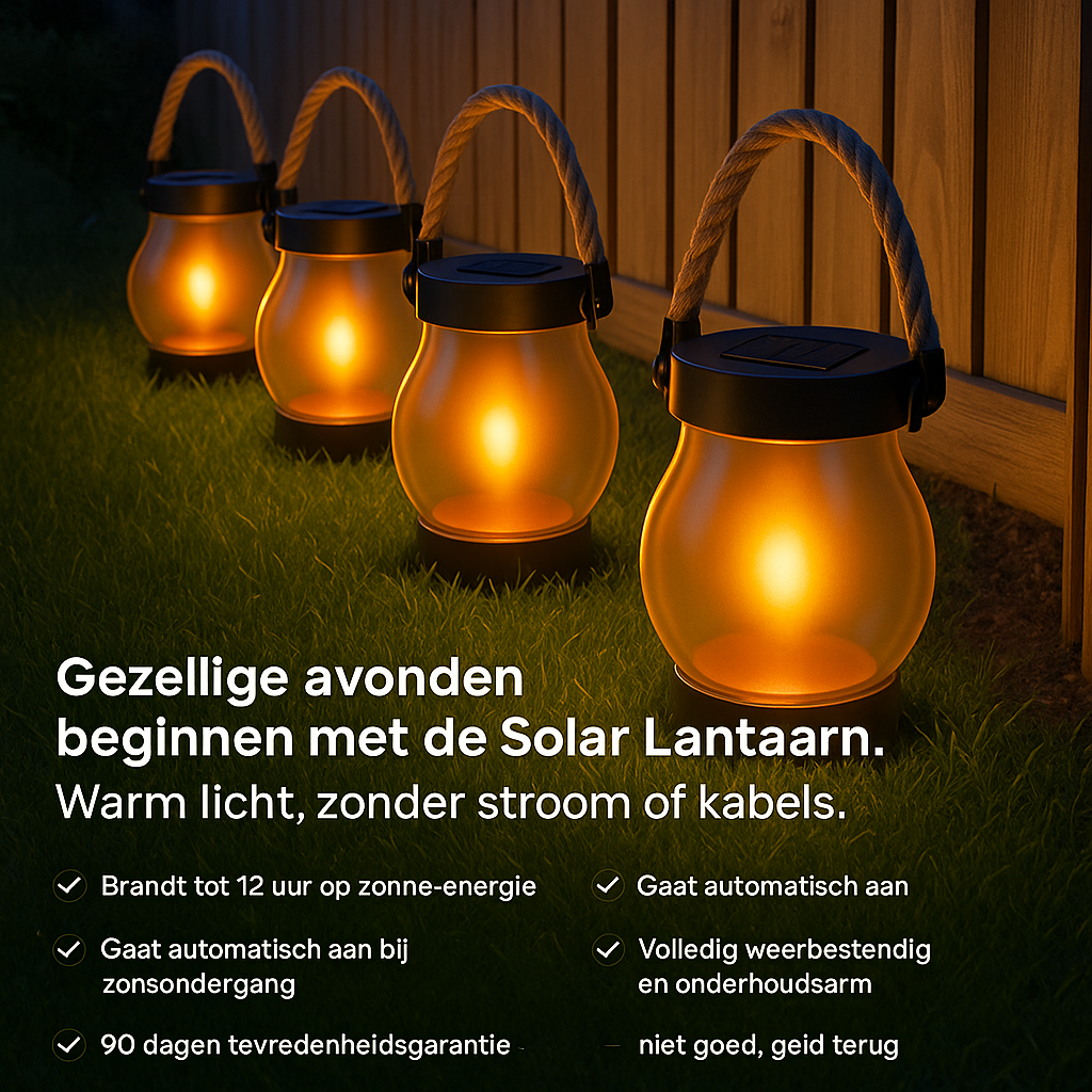 🌟 Solar-lantaarn – warm licht voor donkere dagen