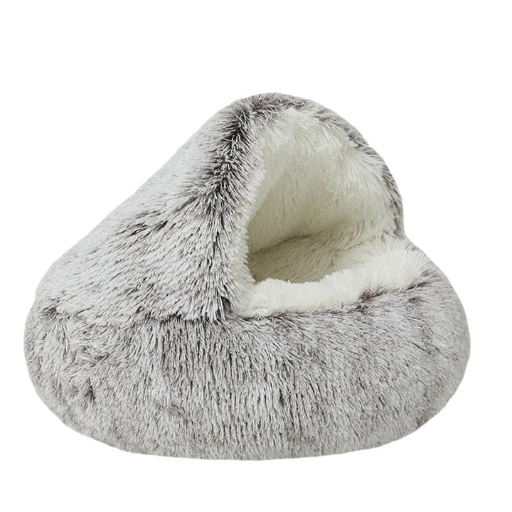 CozyNook Pluche Zacht Hond- en Kattenbed Rond Bed