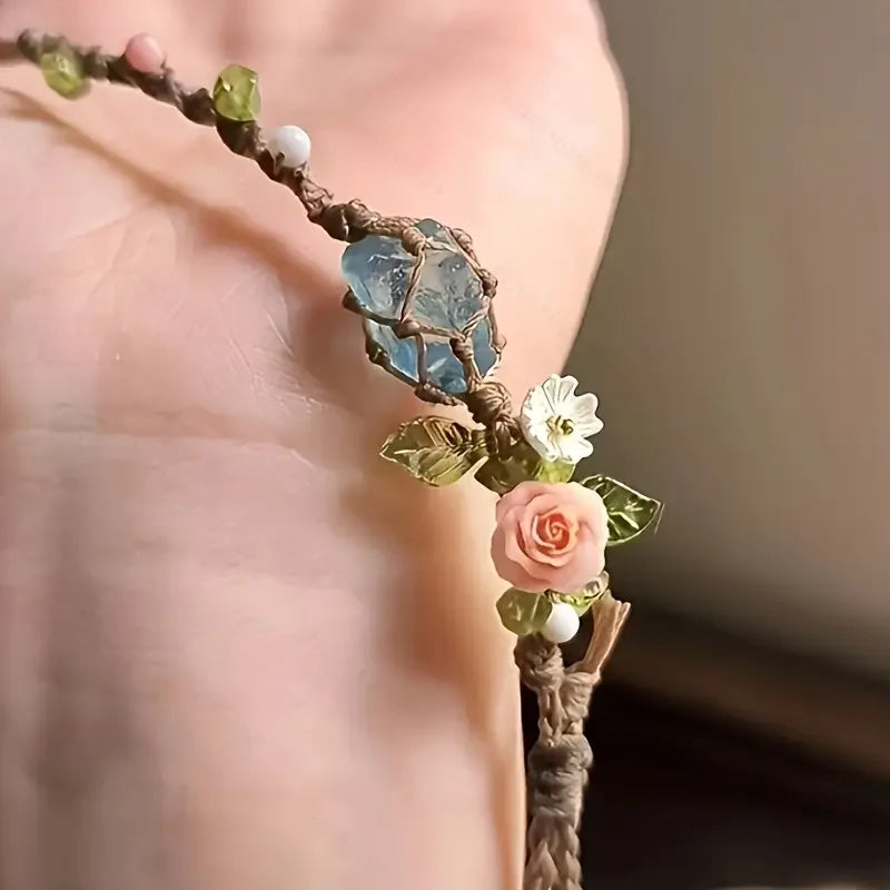 Bloemenmagie Armband – Natuur ontmoet elegantie 🌸