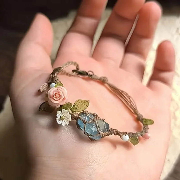 Bloemenmagie Armband – Natuur ontmoet elegantie 🌸