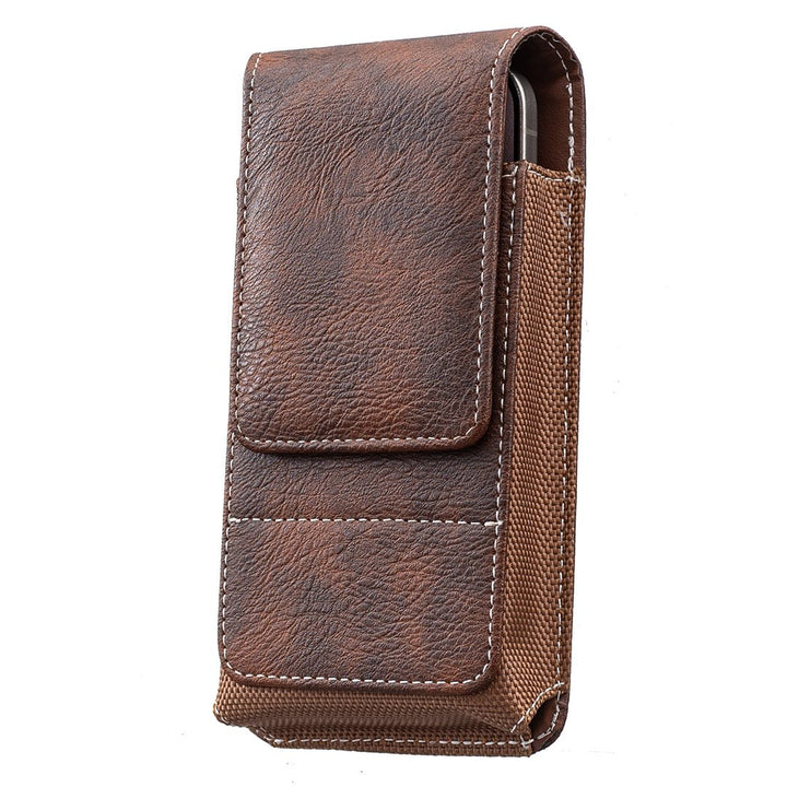 📱Riem Telefoonhouder met Magnetische Sluiting – Stevig Smartphone Holster met Clip, Riemlus & Kaartvak
