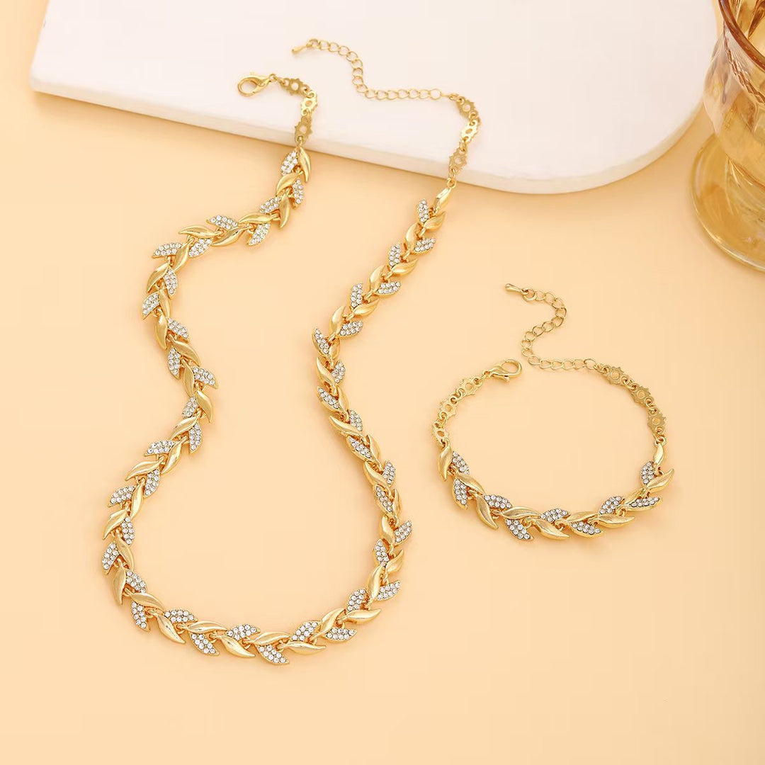 Handgemaakte visstaart ketting & armband set