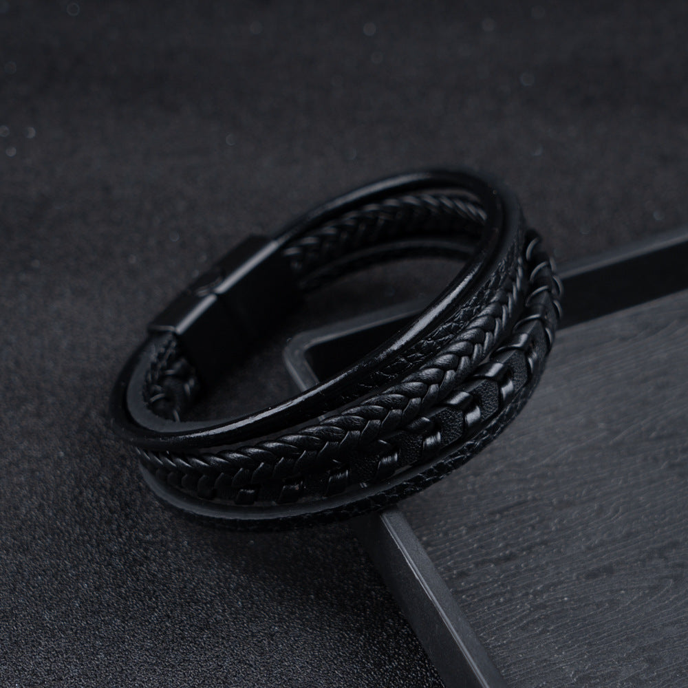 Leren herenarmband – stoer, stijlvol en tijdloos (1+1 Gratis)
