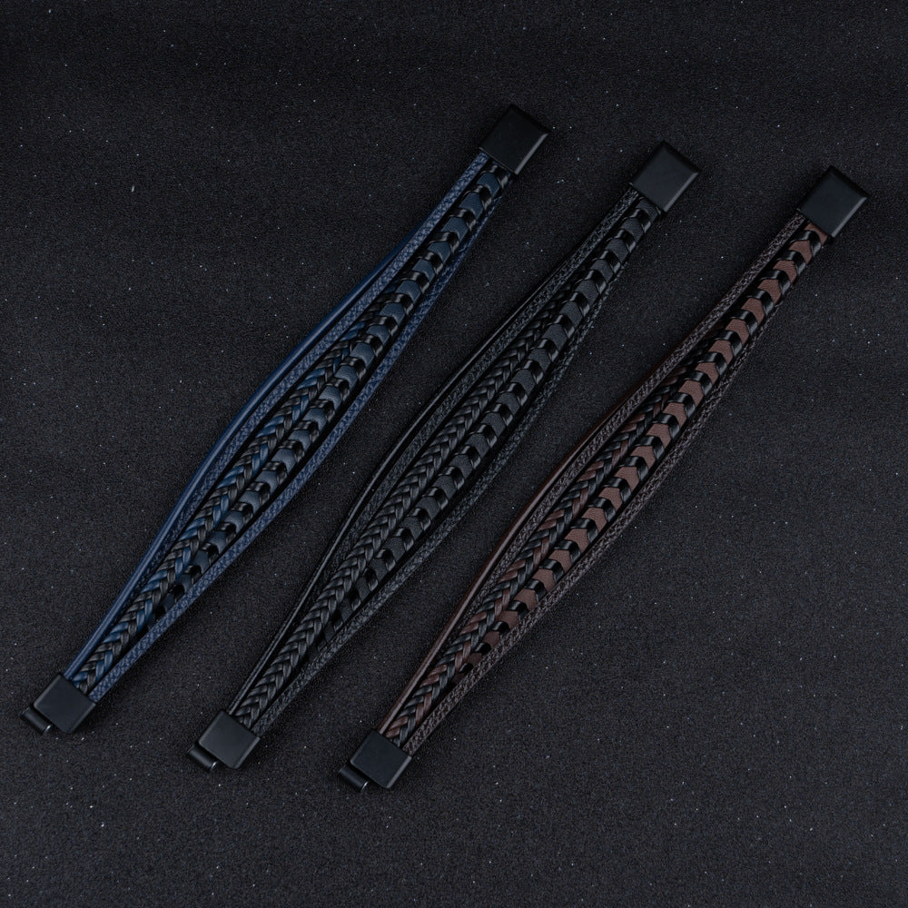 Leren herenarmband – stoer, stijlvol en tijdloos (1+1 Gratis)