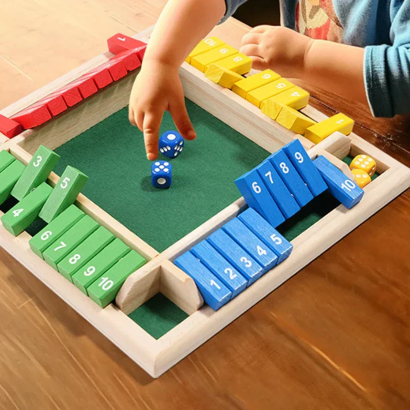 Shut The Box familiespel – Set voor 4 spelers
