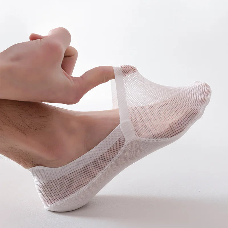 Onzichtbare, ademende antislip-sokken