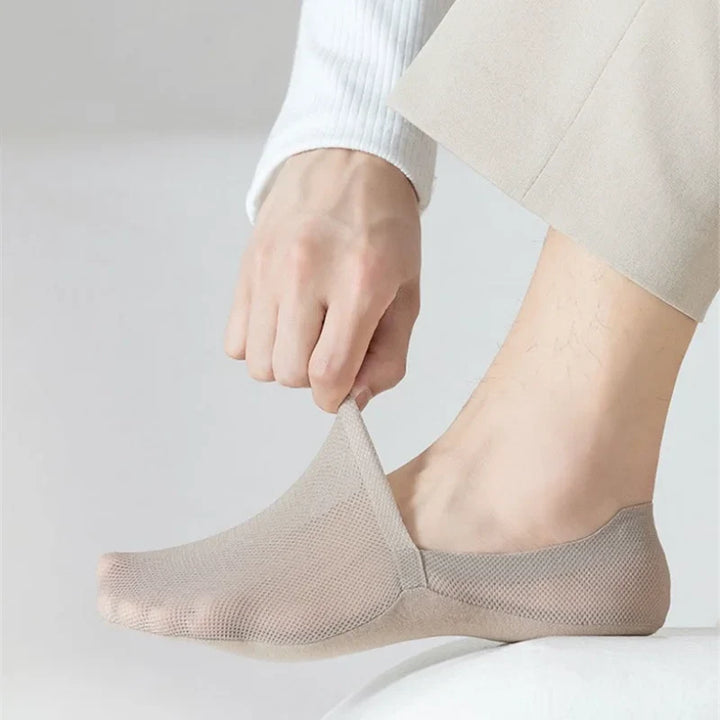 Onzichtbare, ademende antislip-sokken