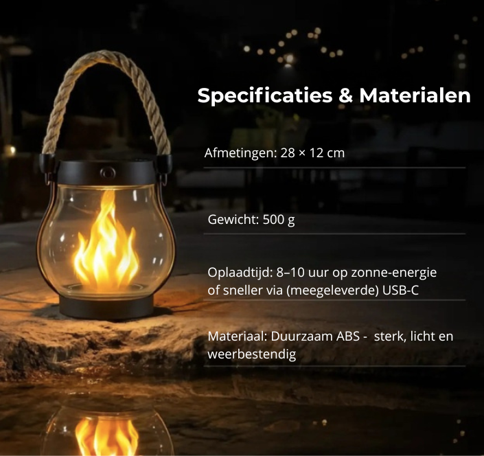 🌟 Solar-lantaarn – warm licht voor donkere dagen