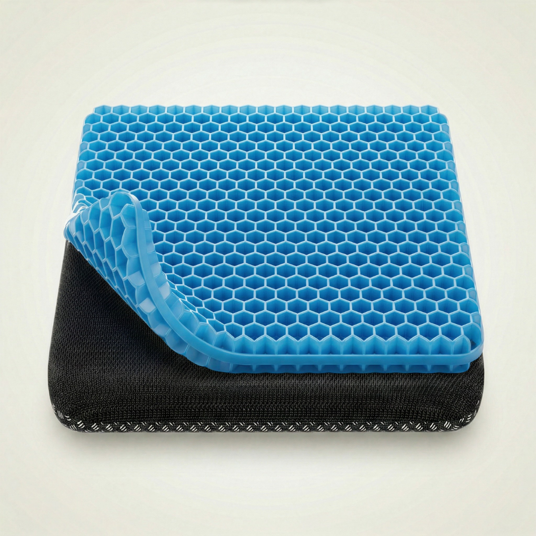 Ergonomisch Gel Zitkussen – Comfort voor Rug, Heupen & Stuitje