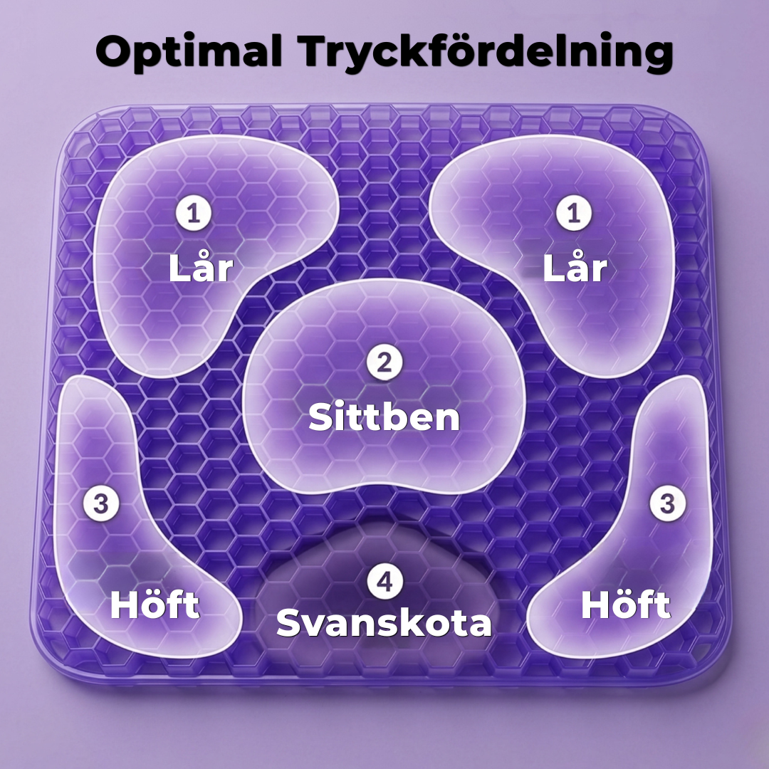 Ergonomisch Gel Zitkussen – Comfort voor Rug, Heupen & Stuitje