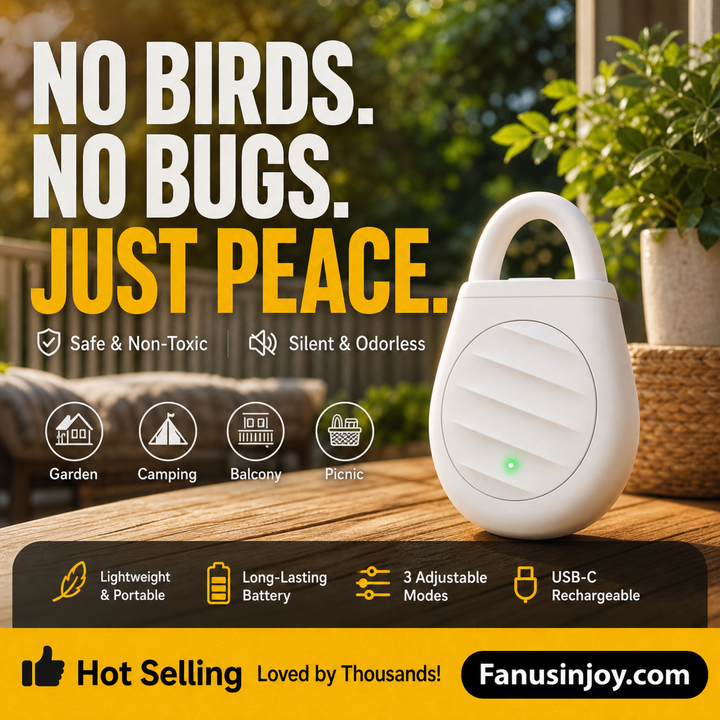 🔥Limited time offer Buy 3 get 2 free！🐦No more trouble from birds, beasts and locusts！Portable Ultrasonic Bird Repellent Keychain