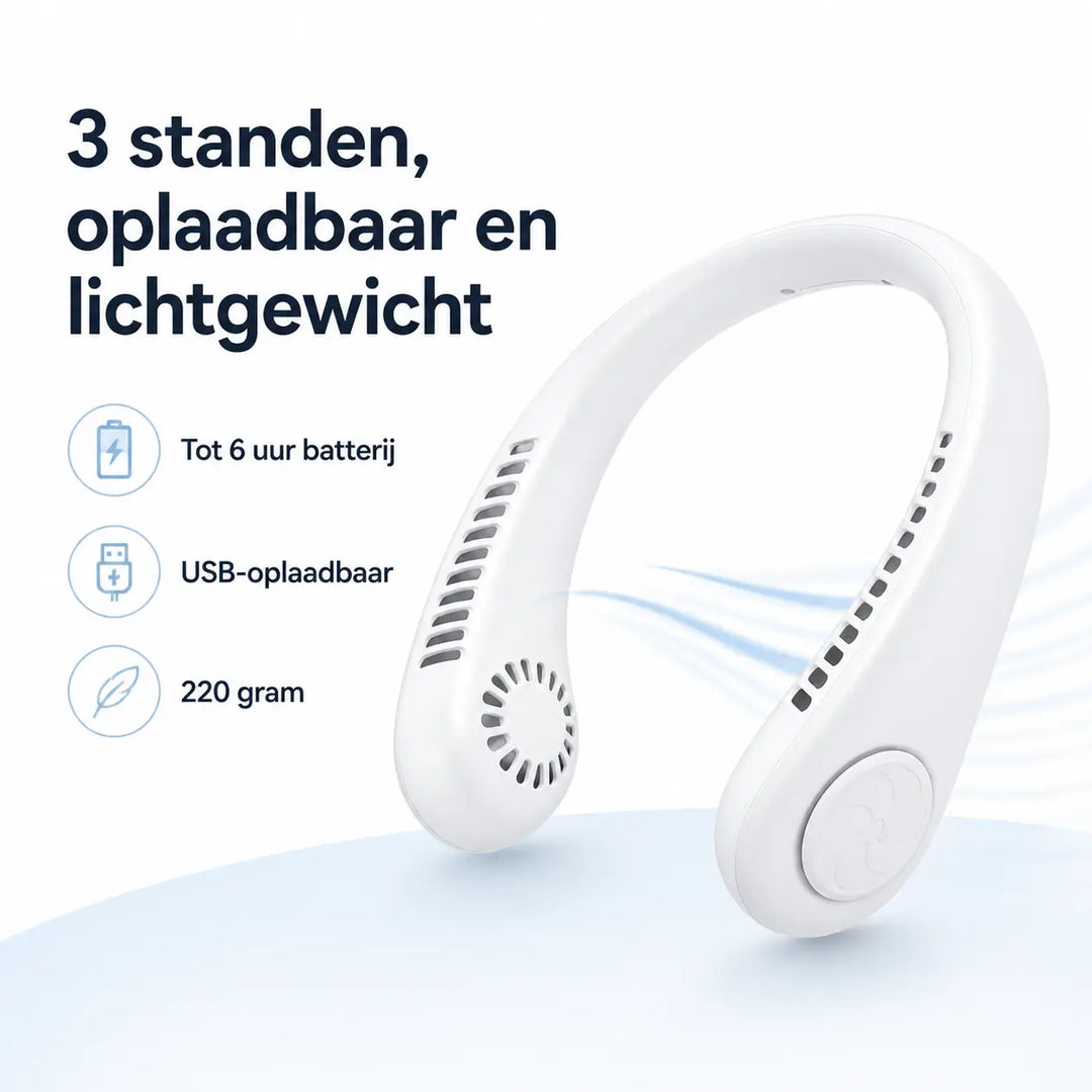 AirNek™ Draagbare Nekventilator
