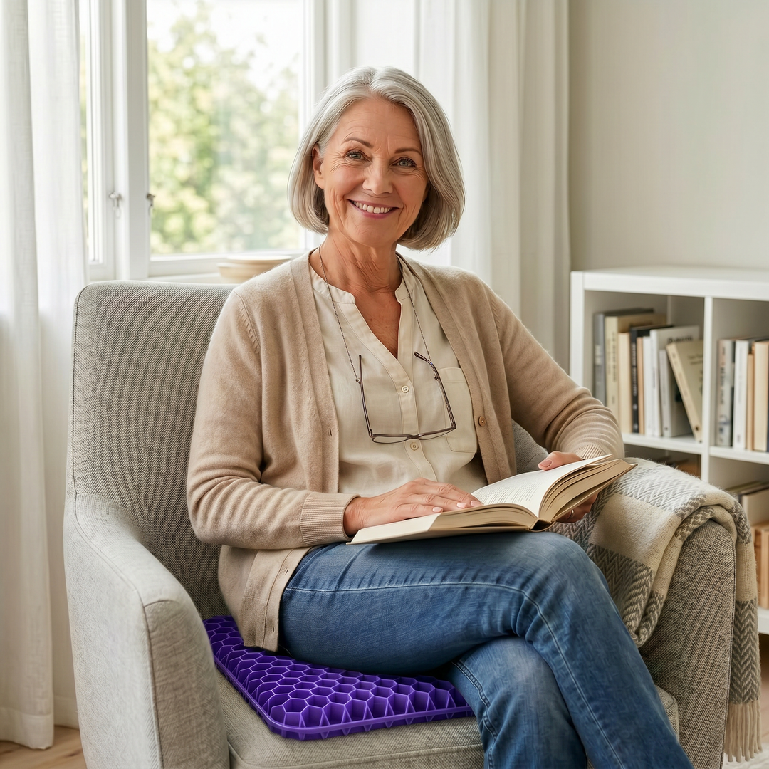 Ergonomisch Gel Zitkussen – Comfort voor Rug, Heupen & Stuitje