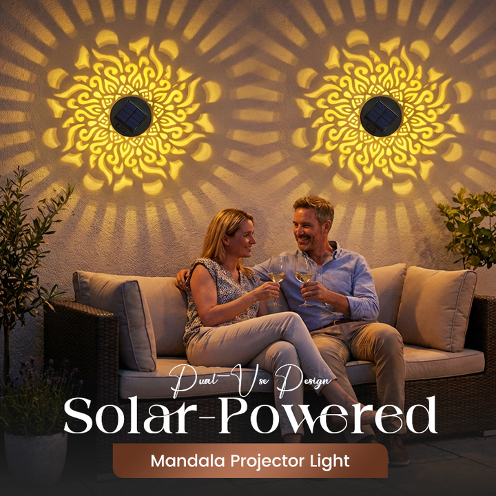 Mandala Solar Lantaarn – Sfeervolle Lichtprojectie voor Binnen & Buiten ✨