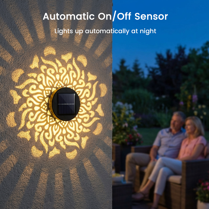 Mandala Solar Lantaarn – Sfeervolle Lichtprojectie voor Binnen & Buiten ✨