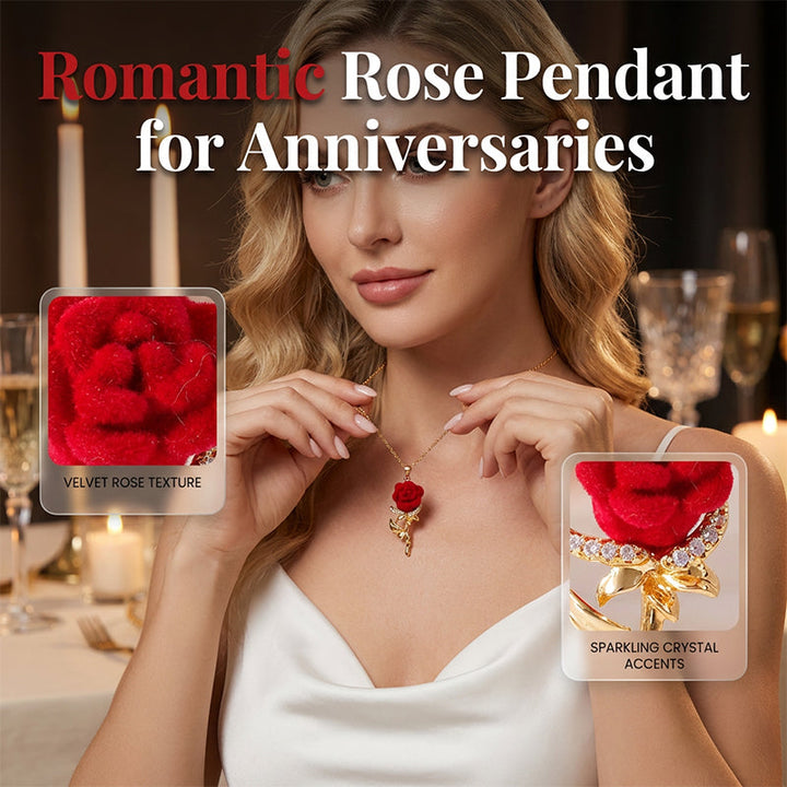 Romantische Roos Hanger – Elegant Sieraad met Tijdloze Betekenis