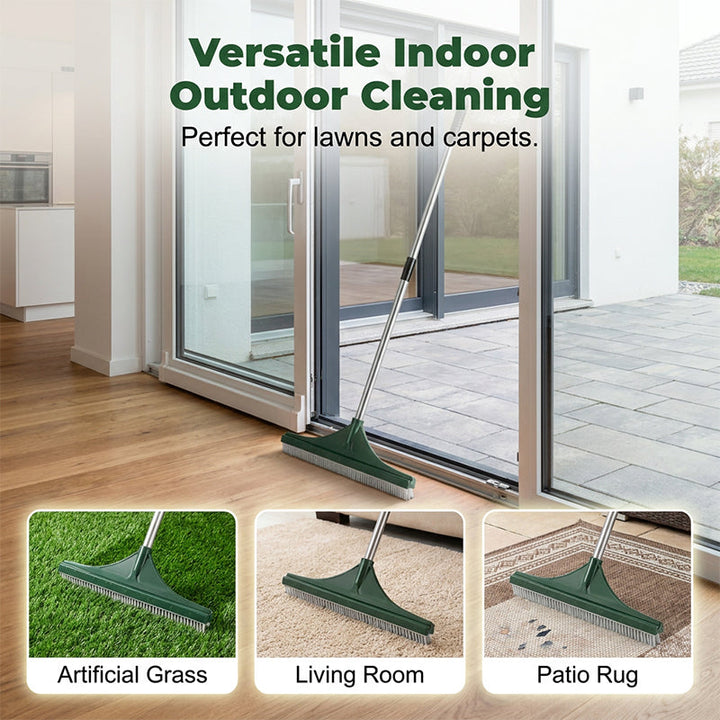 🌿 2-in-1 Afvoer- & Tapijtreiniger – Verstelbare Multifunctionele Hark