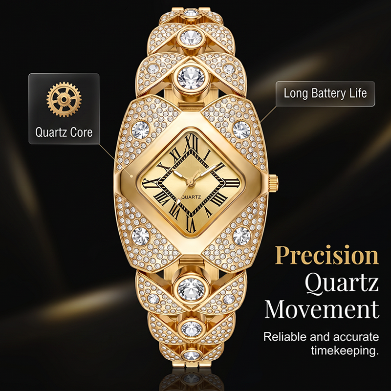 ⌚ Elegant quartz-armbandhorloge voor dames ✨