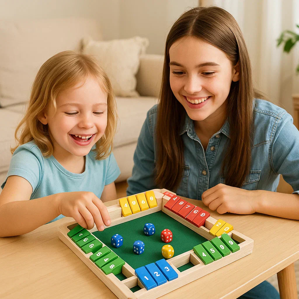 Shut The Box familiespel – Set voor 4 spelers