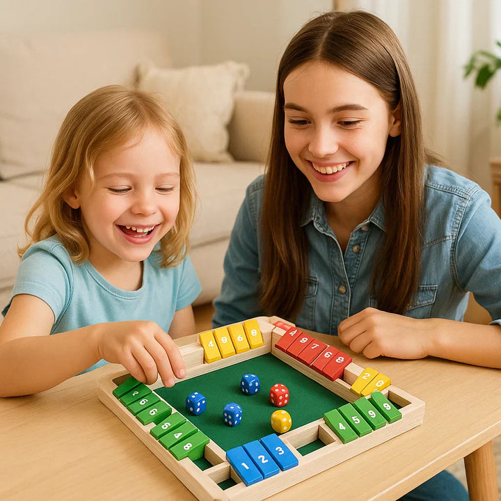 Shut The Box familiespel – Set voor 4 spelers
