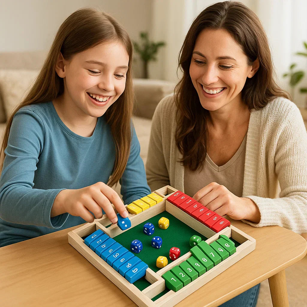 Shut The Box familiespel – Set voor 4 spelers